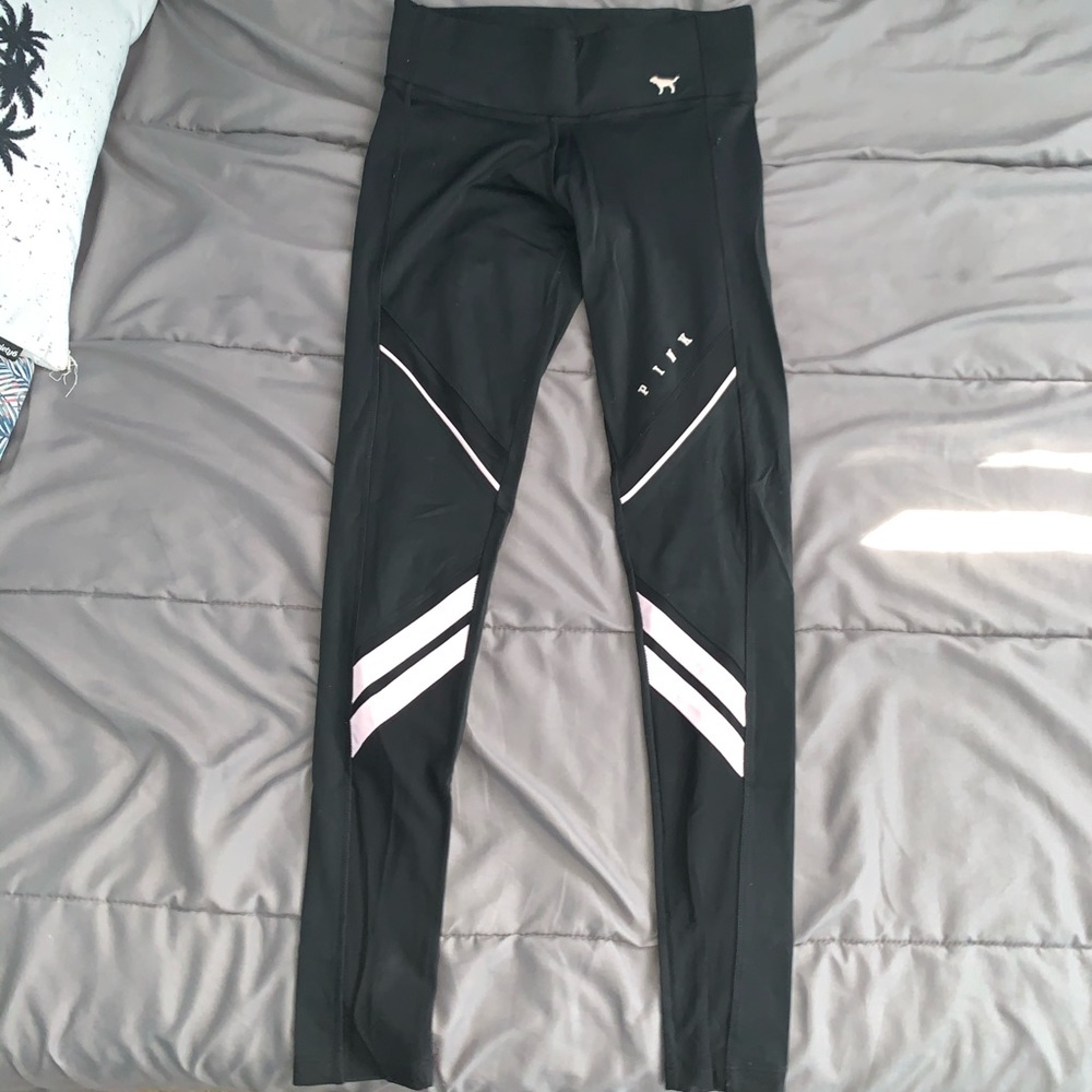 Pink VS Mesh Yoga Leggings